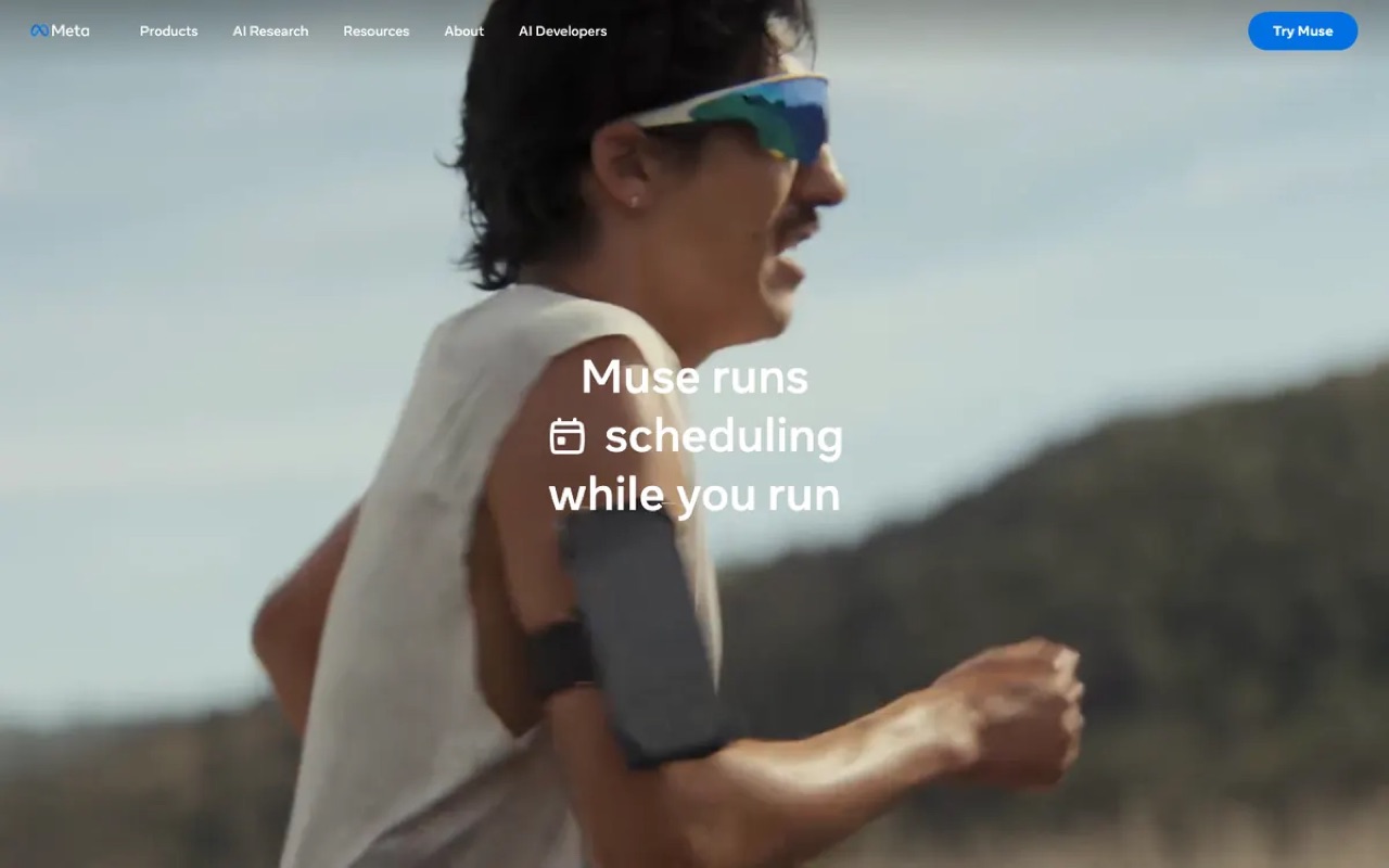 The Muse page on ai.meta.com